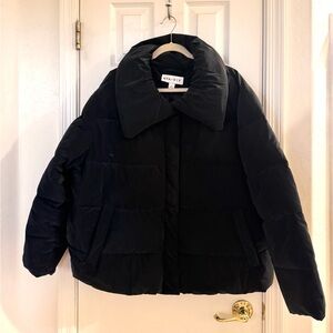 Ava & Viv Women's Black Puffer Coat Size 1X NWT